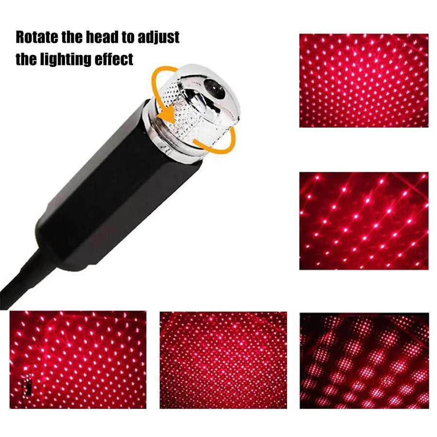 Mini USB LED Starry-sky Projector for Car Roof and Room