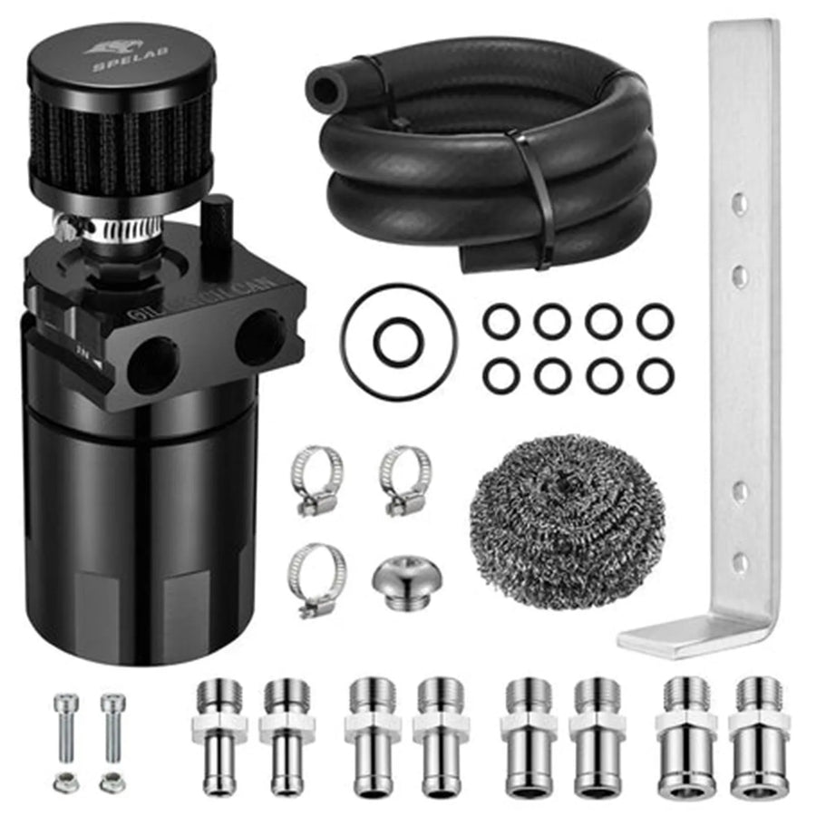 Universal Aluminum Oil Catch Can Kit