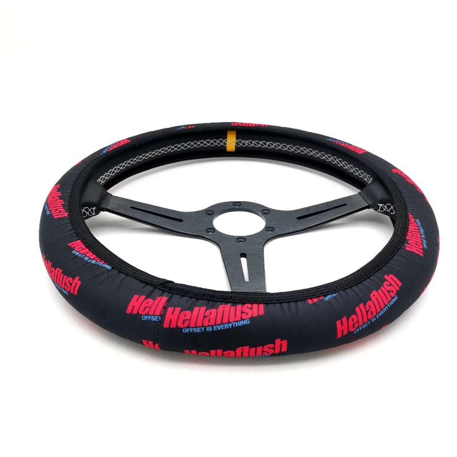 JDM-Style 15-Inch Faux Leather Steering Wheel Cover