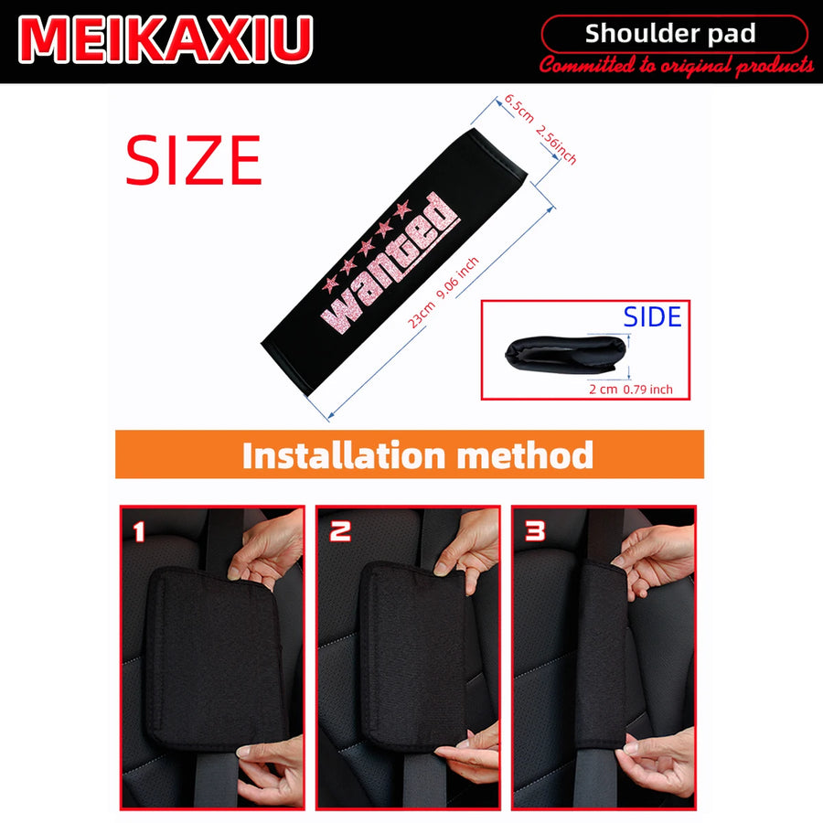 Seat Belt Shoulder Pad Set – diamond-look
