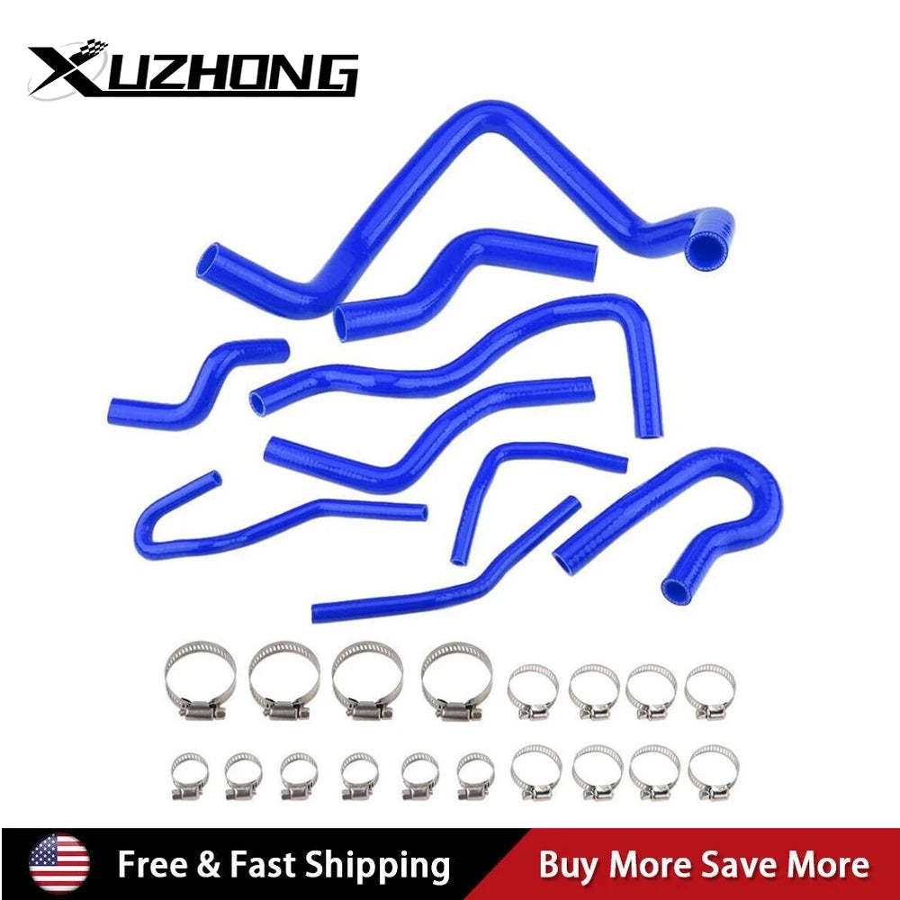 Blue Silicone Radiator Hose Kit Fit for 1992-2000 Honda Civic D15 D16 SOHC EG/EK