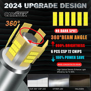 2-Piece H1/H7/H11/9005/9006/9012 LED Headlight Bulb – 6000K, CANBUS, Projector-Compatible
