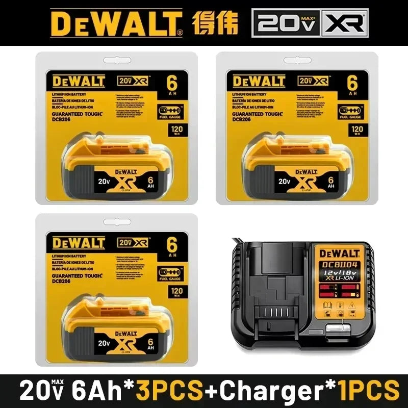 Genuine DEWALT 20V MAX Battery & Charger Options – 5Ah/6Ah