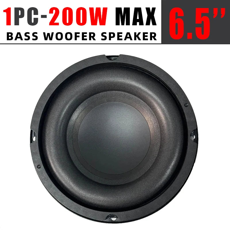 6.5-Inch 200W 4-Ohm Car Subwoofer