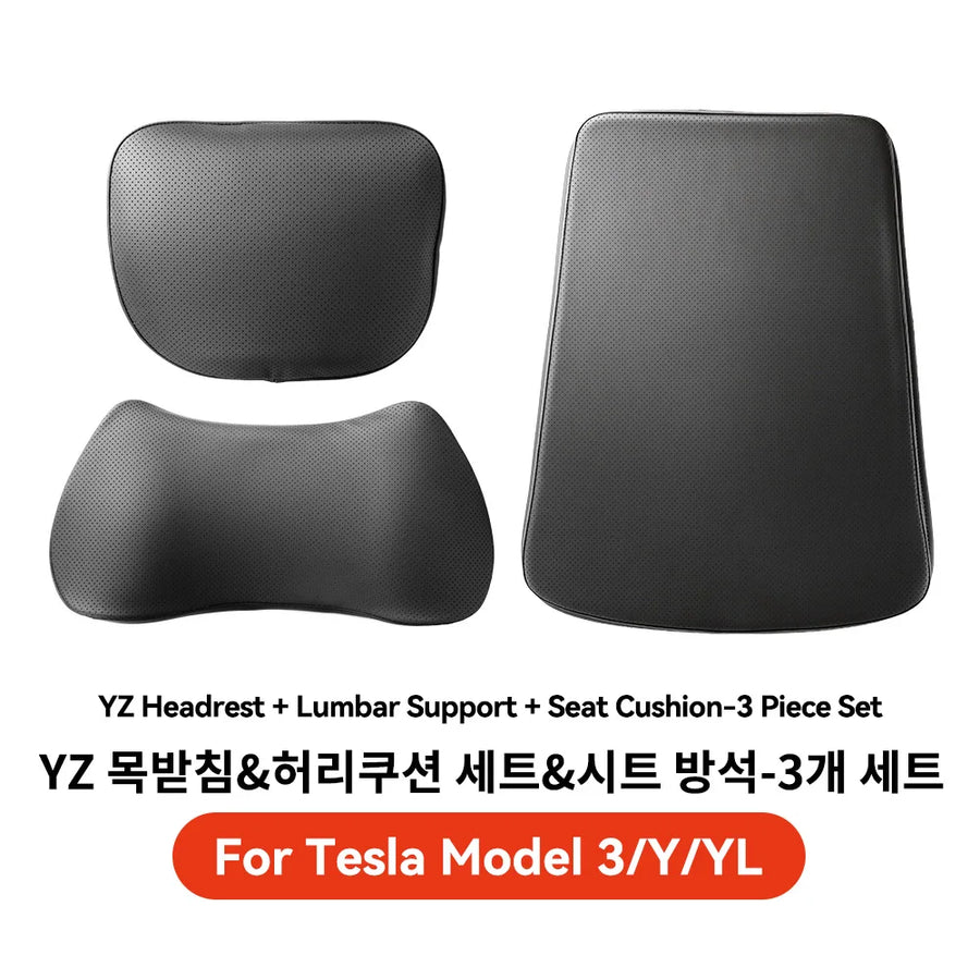 Neck Pillow and Lumbar Support for Tesla Model 3/Y