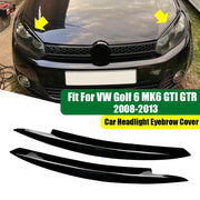 Headlight Eyebrow Trim for VW Golf 6 MK6 2008–2013