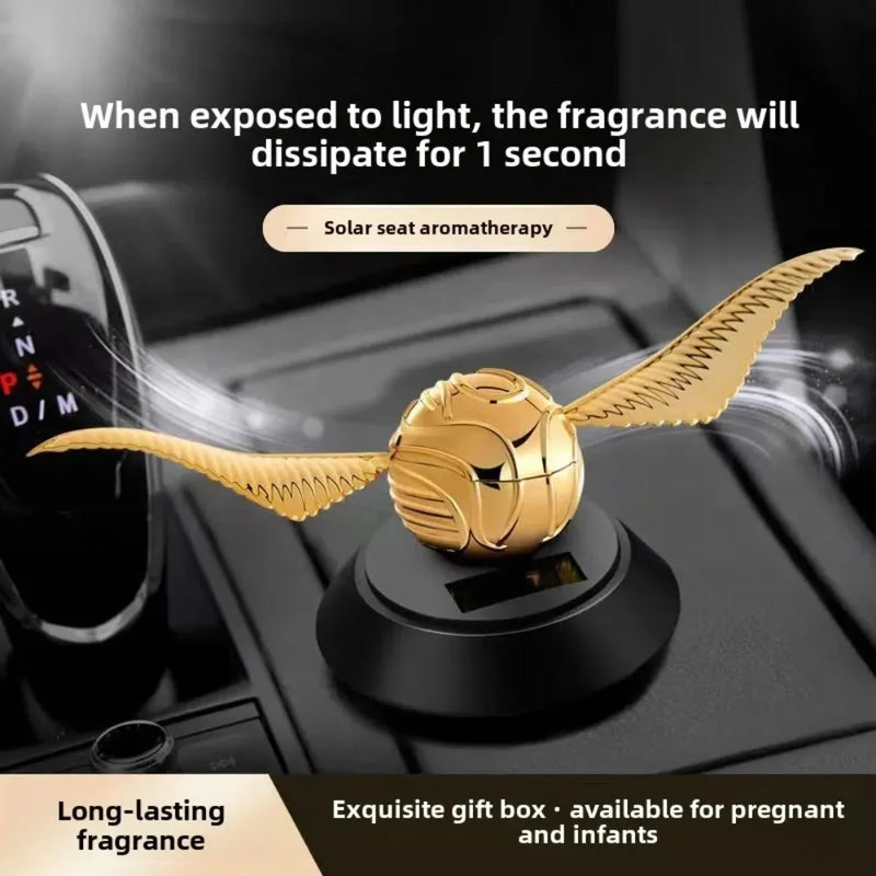 Solar-Powered Rotating Car Aroma Diffuser