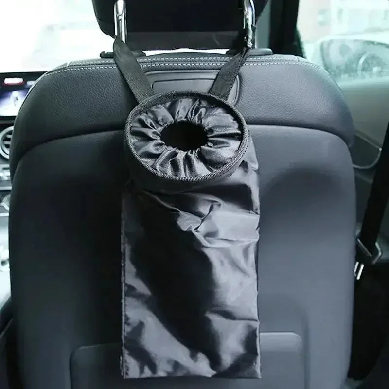 Oxford Cloth Car Seat Back Trash Bag and Hanging Waste Organizer
