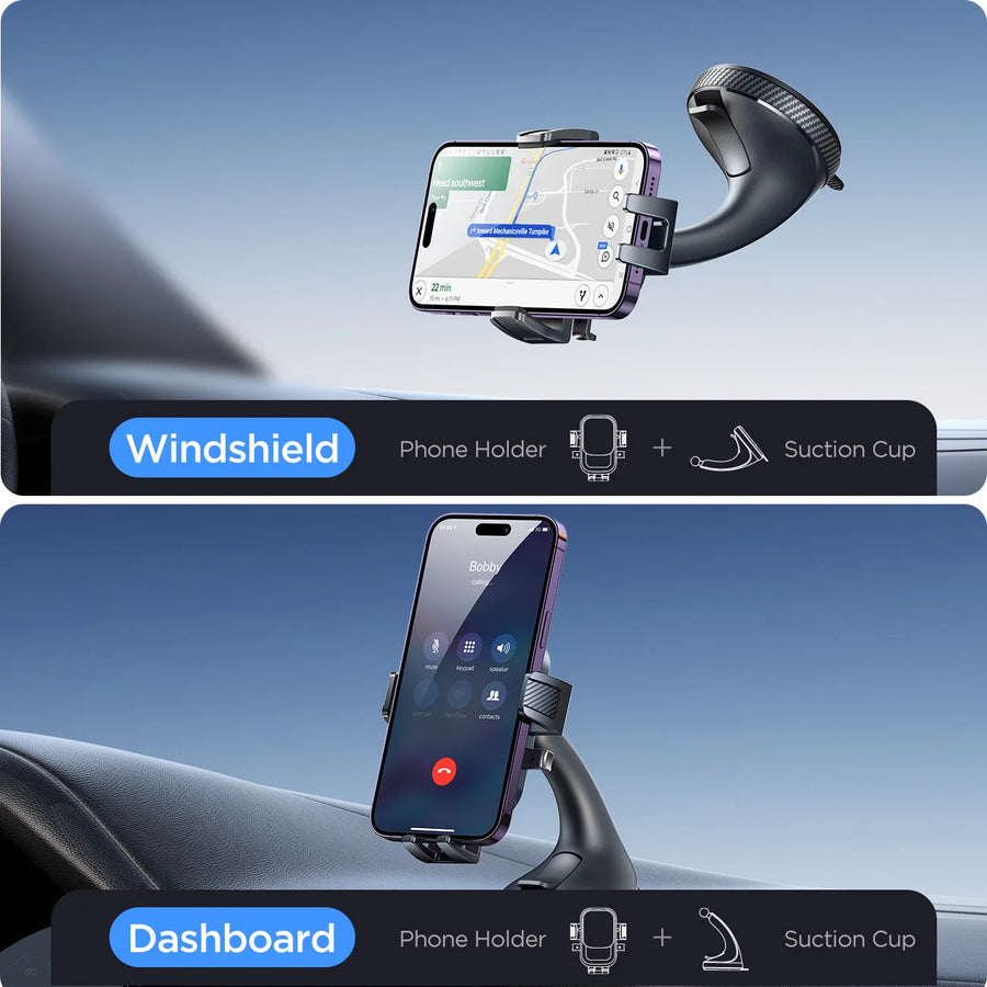 Joyroom Dashboard/Windshield Phone Mount with 360° Rotation
