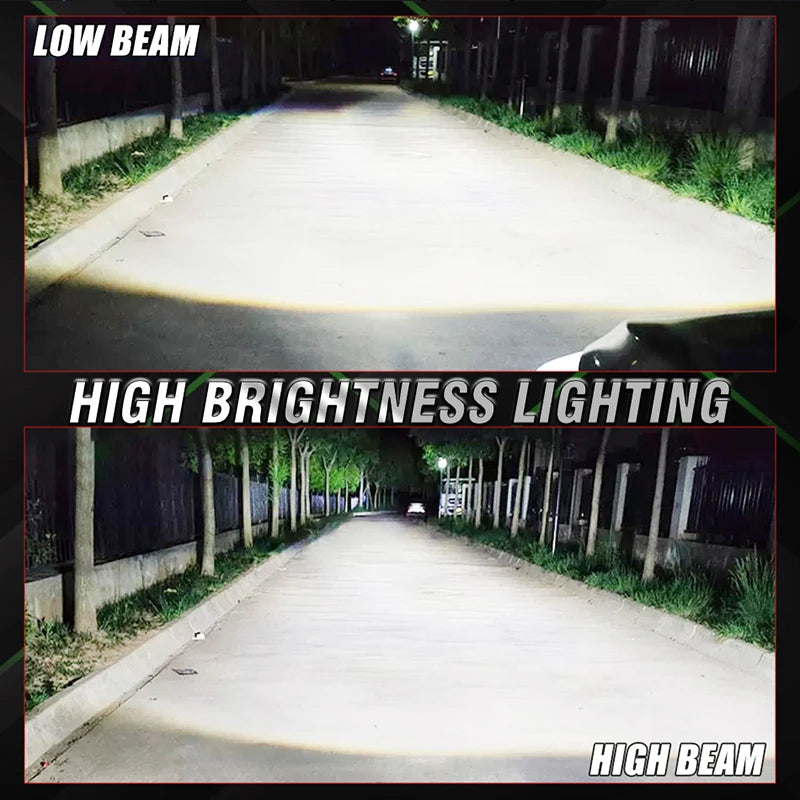 2-Piece H1/H3/H4/H7/H11/9005 LED Headlight Bulb – 6000K, CANBUS