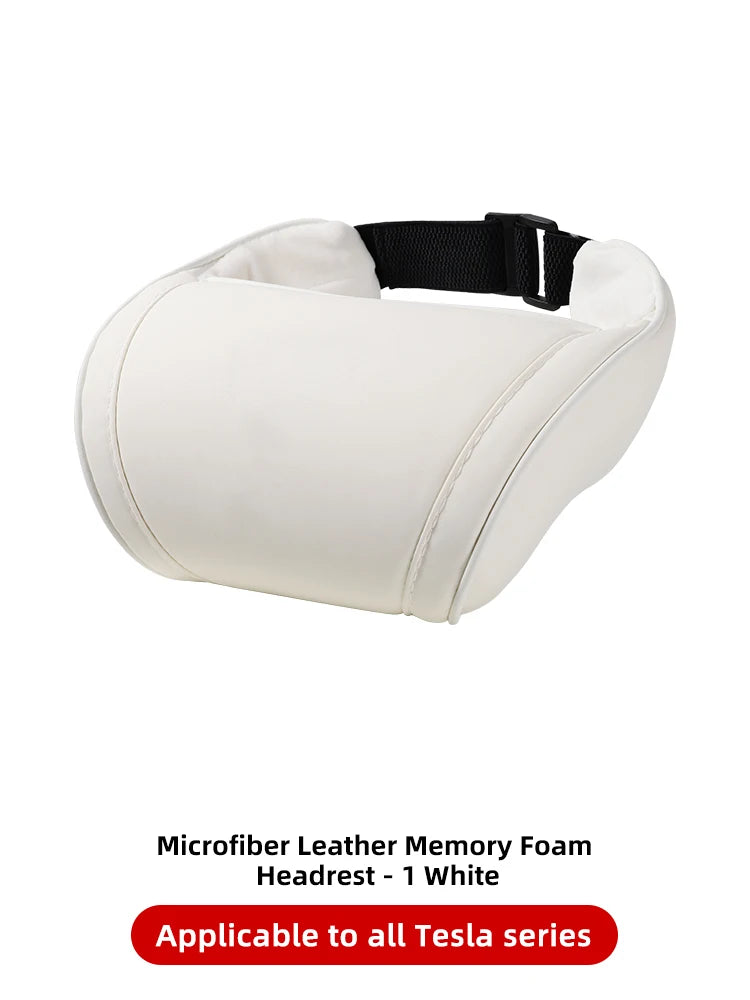 Memory-Foam Neck Pillow and Lumbar Support for Tesla Model 3/Y