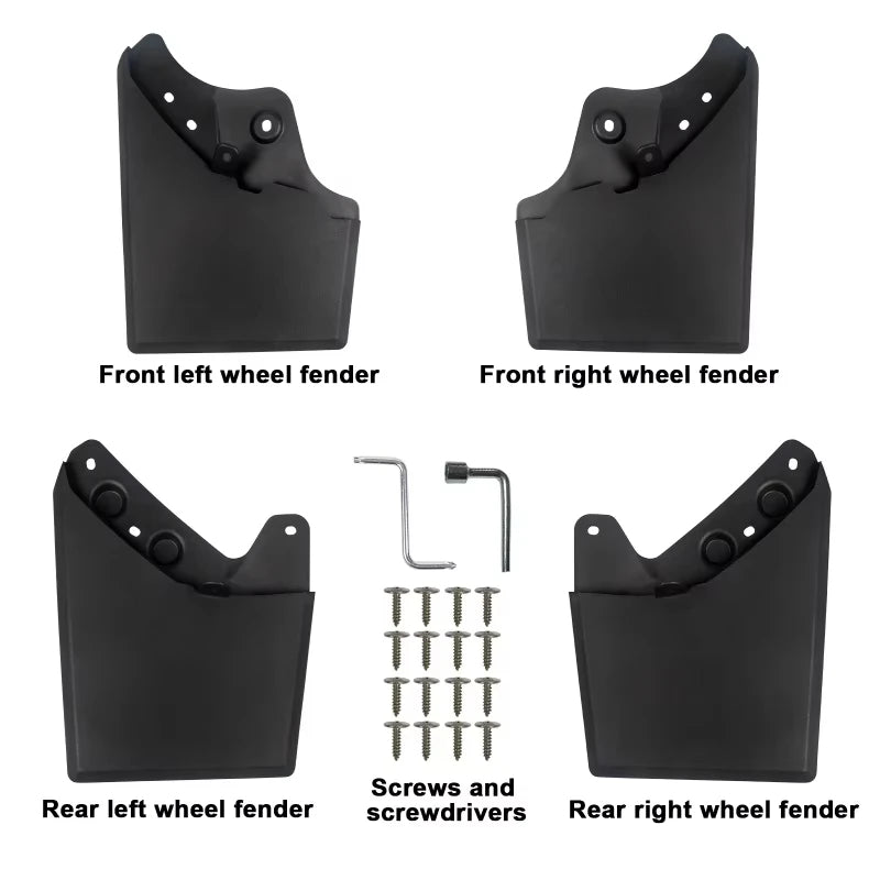4-Piece Mud Flap Set for Toyota Tacoma 2024-2025