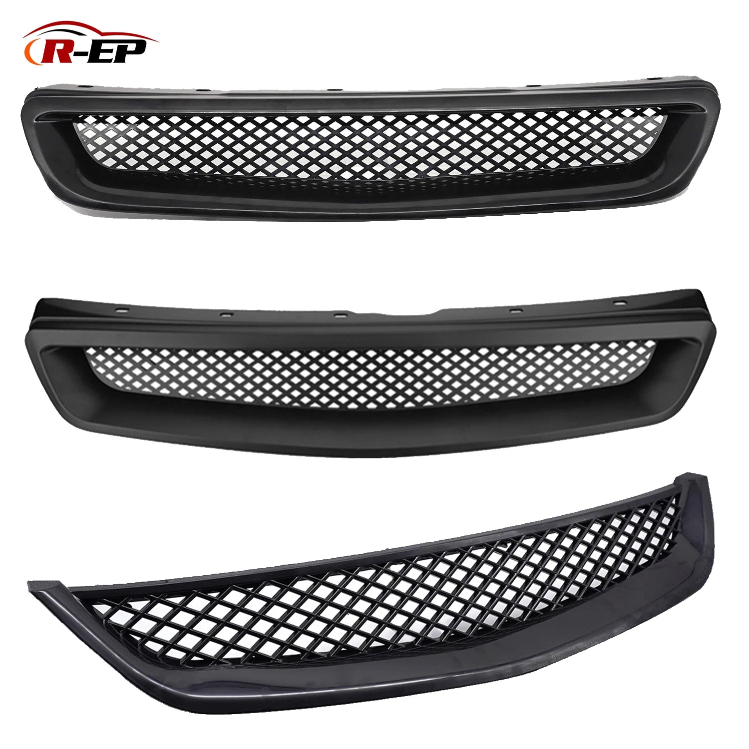 Black Front Grille for Honda Civic EK EJ 1996-2003