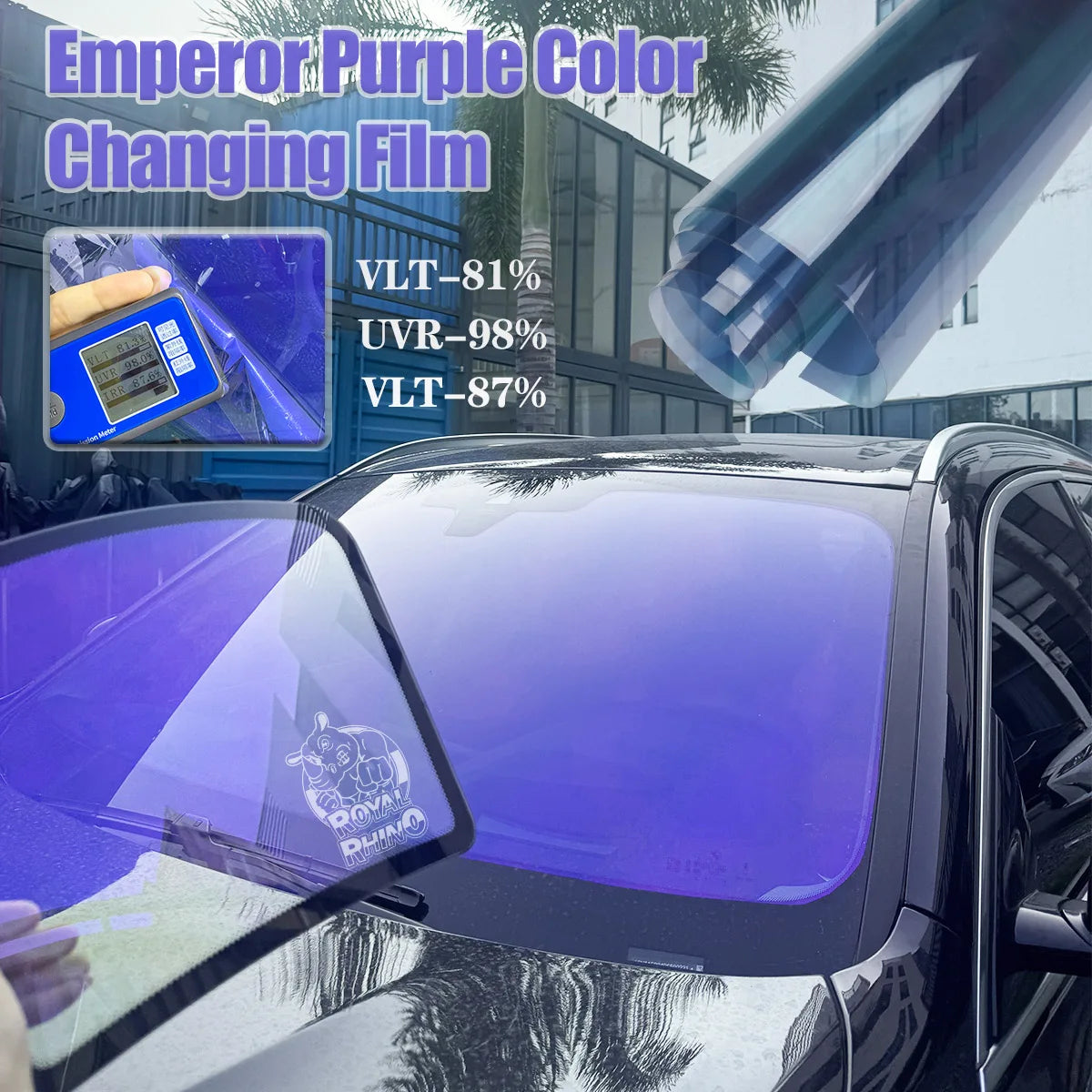 Purple Chameleon Window Film – Approximately 80% VLT
