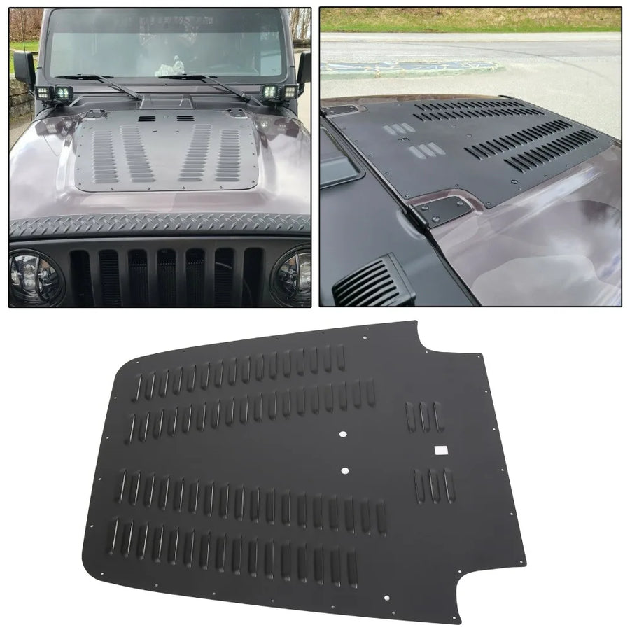 Black Hood Scoop & Vent Trim for 2003–2006 Jeep Wrangler