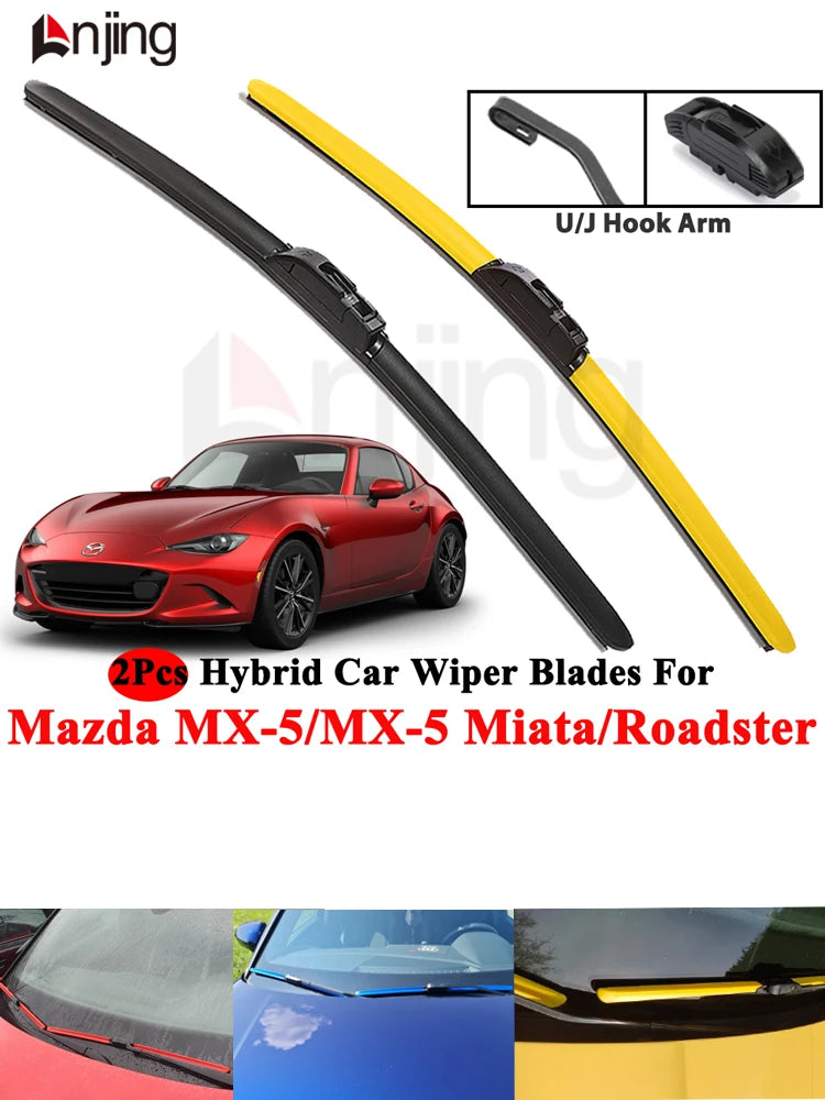 Windshield Wiper Blade Set for Mazda Mx-5 Miata Roadster NA NB NC ND 1990-Now 1990 and Newer