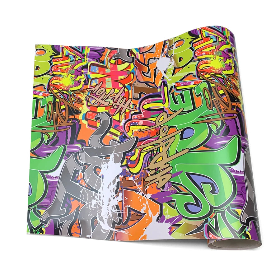 Graffiti Graphic Automotive Vinyl Wrap – Multiple Designs