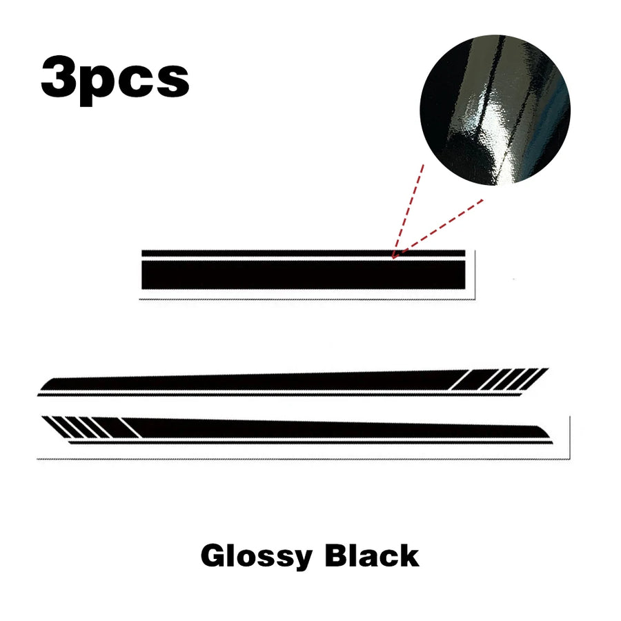 Long-Strip Hood and Door Vinyl Decal Set