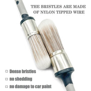 2-Piece Silver Detailing Brush Set with Soft Bristles