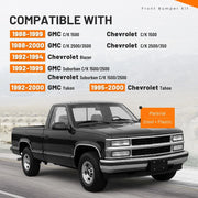 Chrome Front Bumper Kit – 1988–2000 Chevrolet/GMC C/K & SUVs