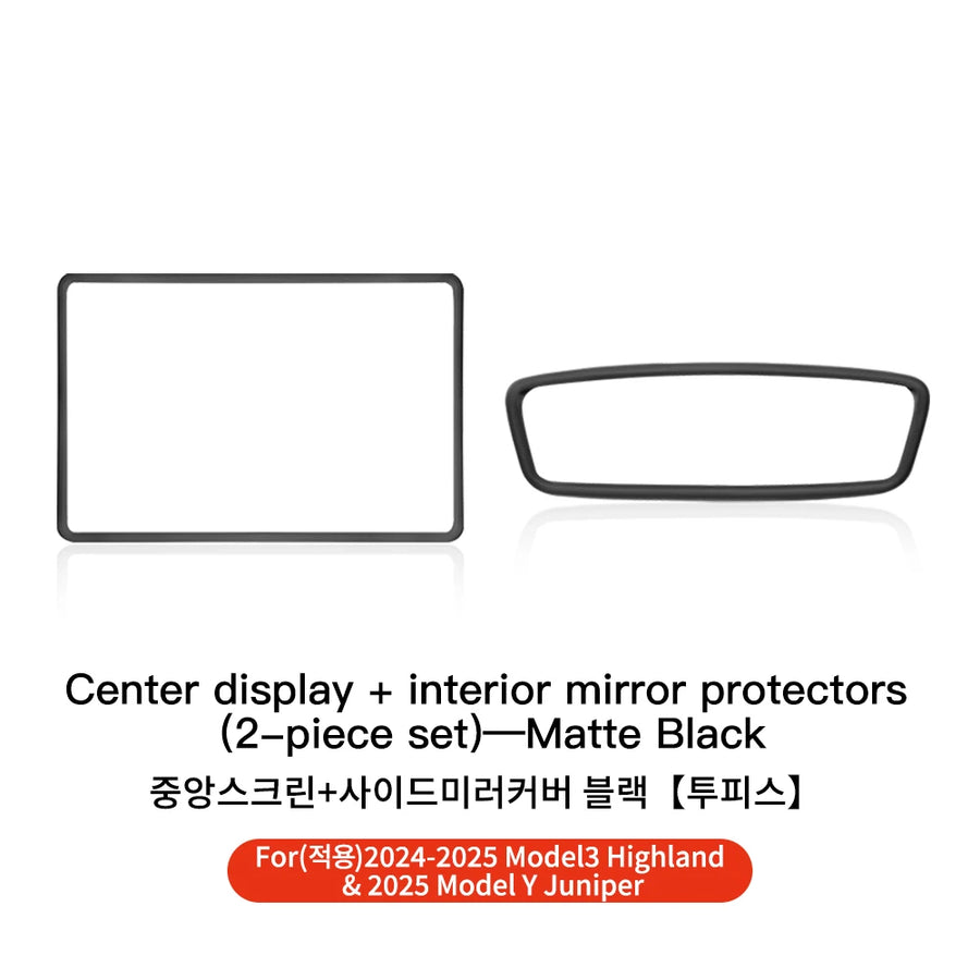 Silicone Rearview Mirror Protector for Tesla Model 3/Y 2025