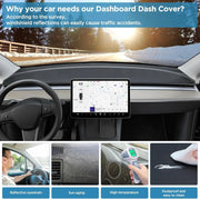 Dashboard Cover Mat for 2017–2021 Tesla Model Y
