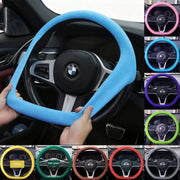 Universal Non-Slip Silicone Steering Wheel Cover – 38 cm