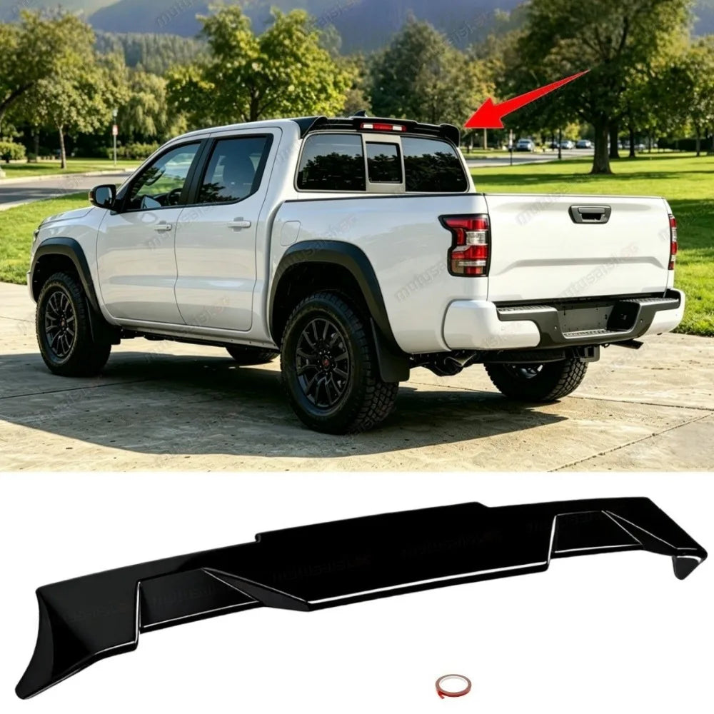 Gloss Black Rear Cab Roof Spoiler for 2022–2026 Nissan Frontier