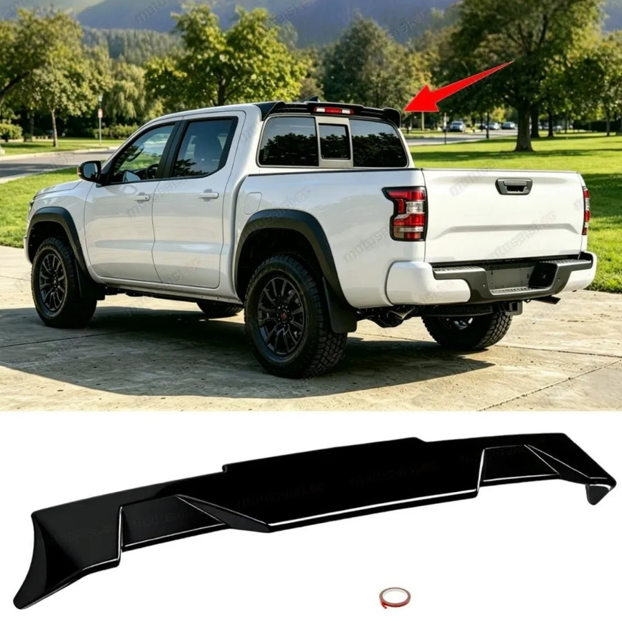 Gloss Black Rear Cab Roof Spoiler for 2022–2026 Nissan Frontier