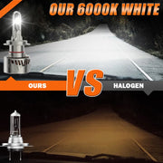2-Piece H1/H4/H7/H11/H27/9005 LED Headlight Bulb – 6000K, CANBUS