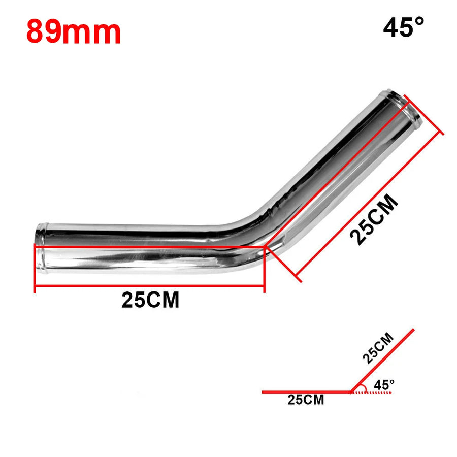 89mm Aluminum Cold Air Intake Pipe