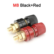 M5-M10 Battery Binding Post Terminal Set - Red and Black