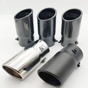 Universal Carbon-Fiber & Stainless Steel Exhaust Tip, 70/76mm