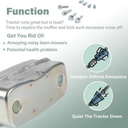 Twin Inlet Exhaust Muffler 951-0616B 751-0616B for Cub Cadet RZT42 RZT50 RZT54