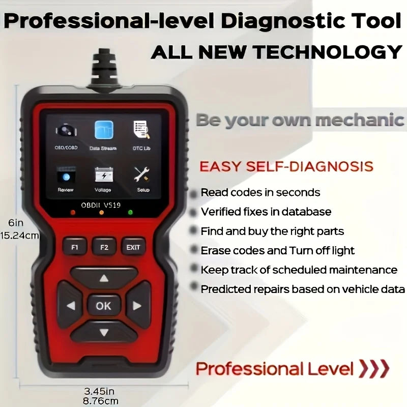 V519 Professional OBD2 Scanner with Live Data and Code Reader