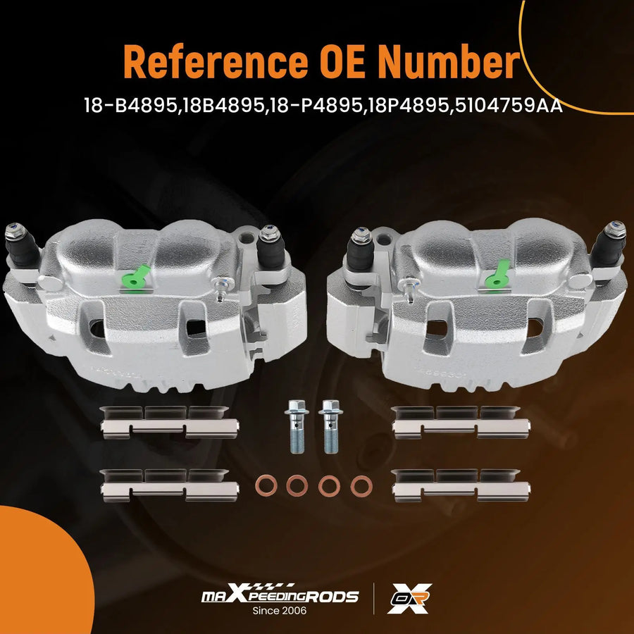 Rear Left and Right Brake Caliper Set for RAM 1500 2003-2008, RAM 2500, RAM 3500