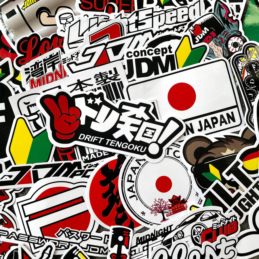 Yamaha JDM Motorcycle Vinyl Sticker Pack – Regular & Holographic Sets