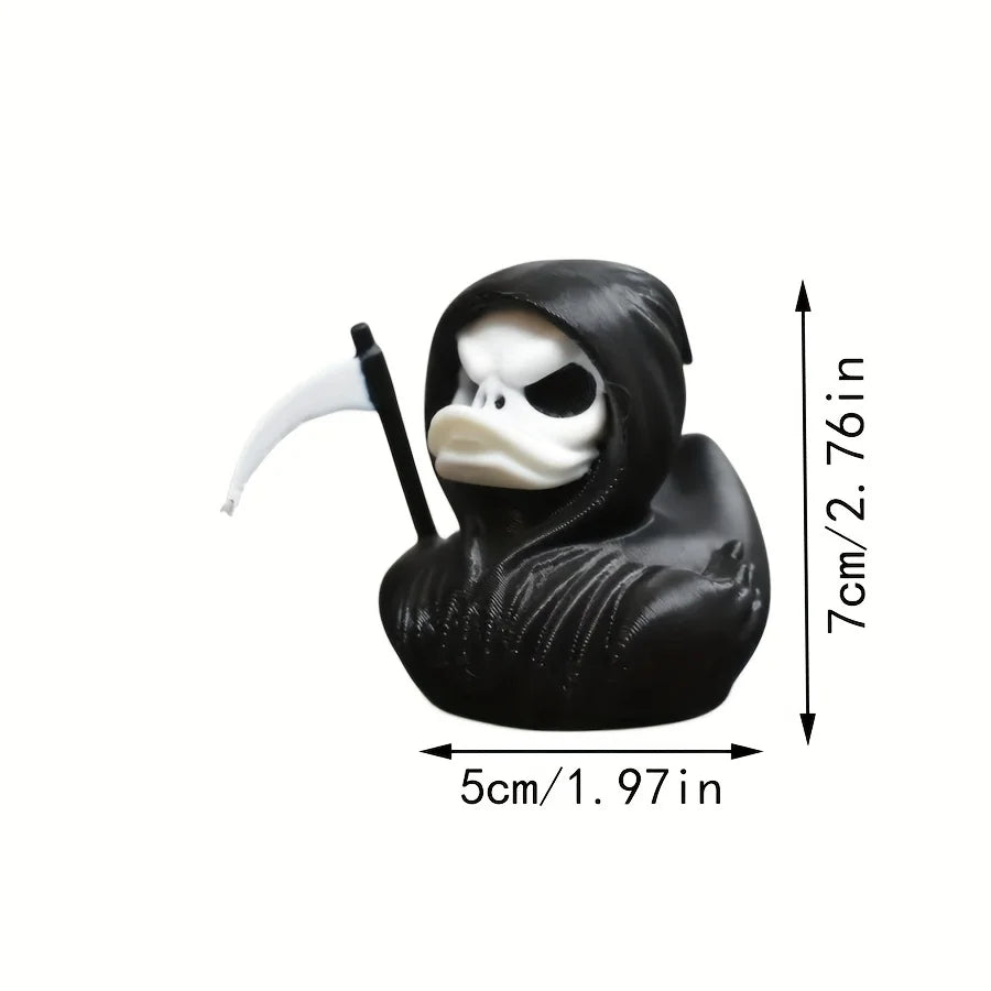 3D-Printed Grim Reaper Duck Dashboard Statue