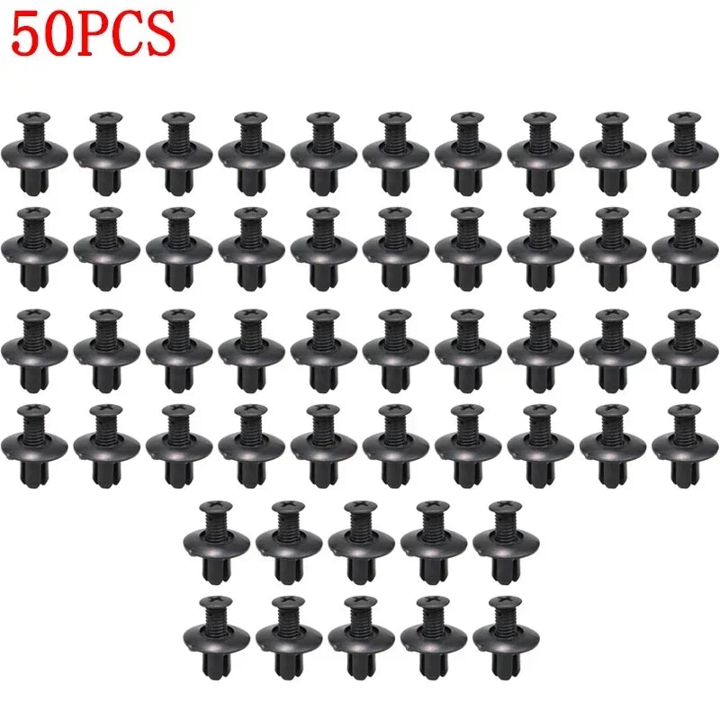 8 mm Plastic Push Rivet Fasteners – 10 to 50 Pack