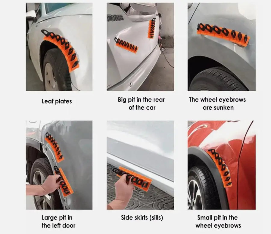 Paintless Dent Repair Puller Kit with 3 Interchangeable Pads