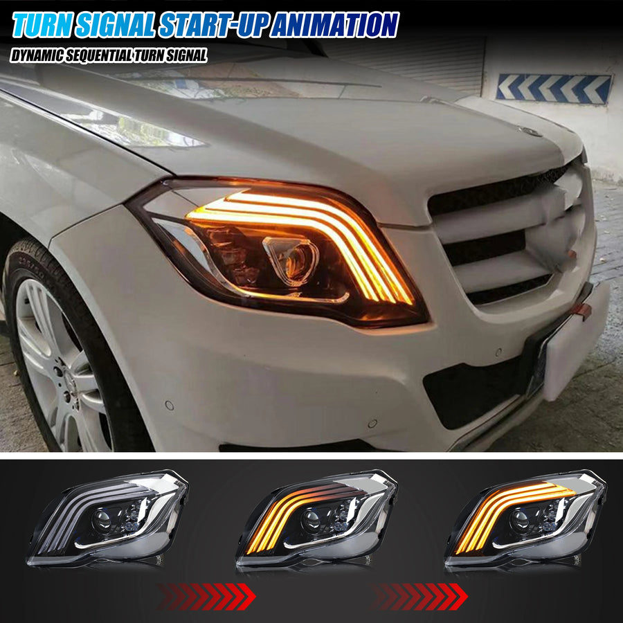 Mercedes-Benz GLK X204 LED Projector Headlight Pair – 2013–2015