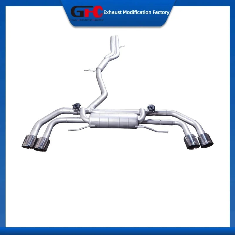 304 Stainless Steel Valved Cat-Back Exhaust System for Audi Q7 Touareg 2016-2019
