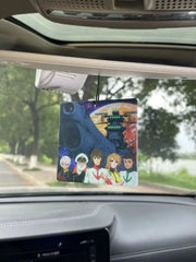 Space Battleship Retro Anime Hanging Car Air Freshener