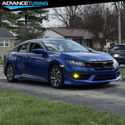 Unpainted Front Bumper Lip & Splitter for 2016–2018 Honda Civic