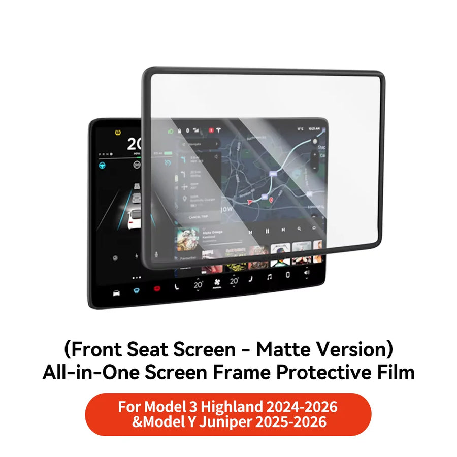 Center Touchscreen Tempered-Glass Screen Protector for Tesla Model 3/Y Highland and Juniper