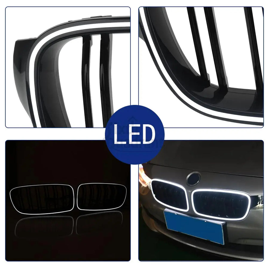 2012-2018 BMW 3 Series F30 F31 320i 328i 328d 330e 330i 335i 340i LED Light Front Bumper Racing Grille