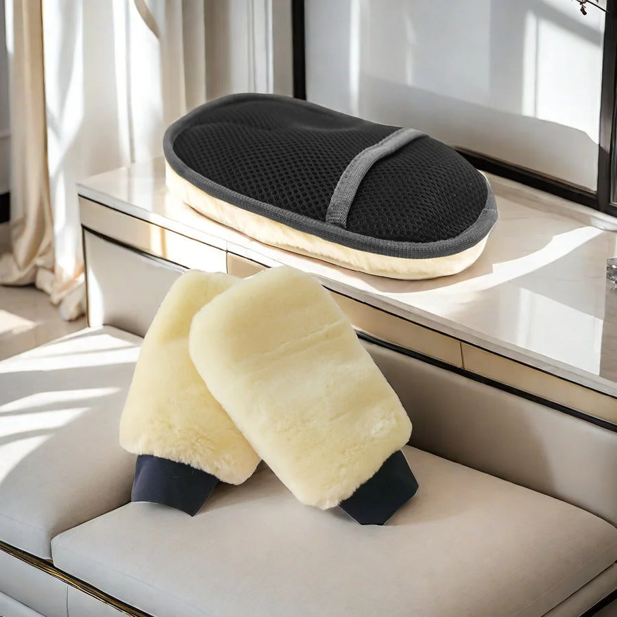 Double-Sided Plush Car Wash Mitts – 1, 2 or 5 Pack