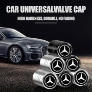 4-Piece Metal Tire Valve Cap Set for Mercedes-Benz
