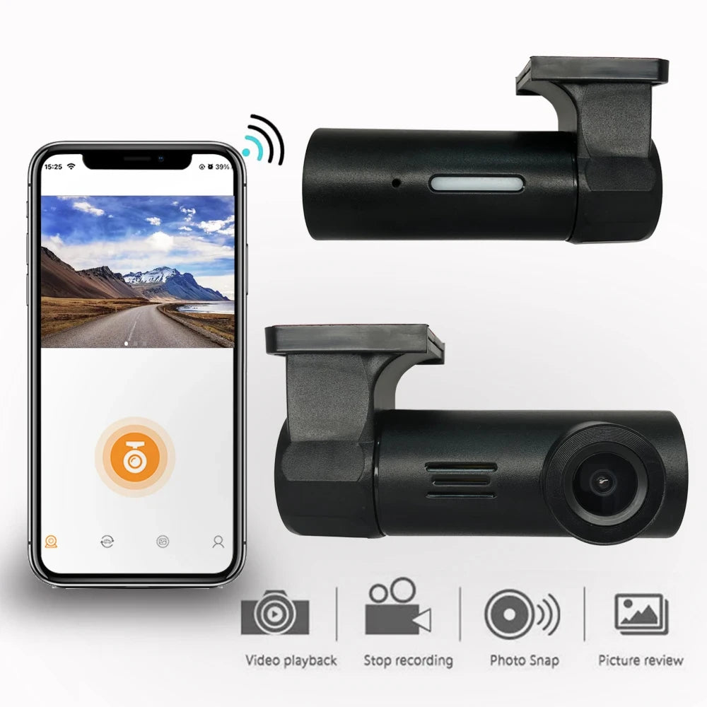 1080P Dash Cam with Wi-Fi App Control