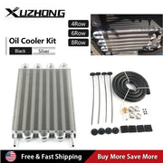 4 Row 8 Row Universal Aluminum Remote Transmission Oil Cooler Auto-Manual Radiator Converter Kit TOC-1001